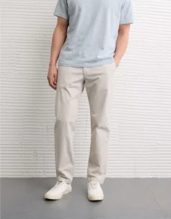 AE Flex Original Straight Lived-In Khaki Pant Natural White