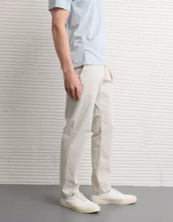 AE Flex Original Straight Lived-In Khaki Pant Natural White -American Eagle Fashion 0125 4711 140 os
