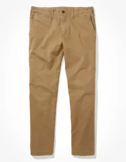 AE Flex Original Straight Lived-In Khaki Pant Toasted Almond -American Eagle Fashion 0125 4711 238 f