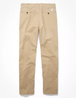 AE Flex Original Straight Lived-In Khaki Pant Light Khaki -American Eagle Fashion 0125 4711 281 b