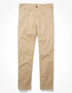 AE Flex Original Straight Lived-In Khaki Pant Light Khaki -American Eagle Fashion 0125 4711 281 f