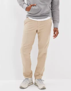 AE Flex Original Straight Lived-In Khaki Pant Light Khaki