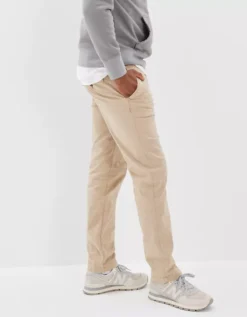AE Flex Original Straight Lived-In Khaki Pant Light Khaki -American Eagle Fashion 0125 4711 281 os