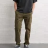 AE Flex Original Straight Lived-In Khaki Pant Bunker Olive