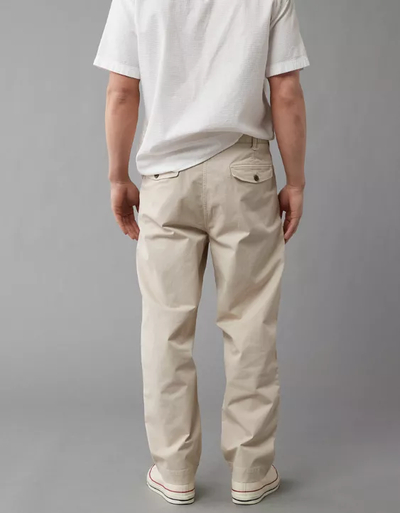 AE Flex Pleated Loose Easy Pant Natural White 2 AE Flex Pleated Loose Easy Pant Natural White - Image 2