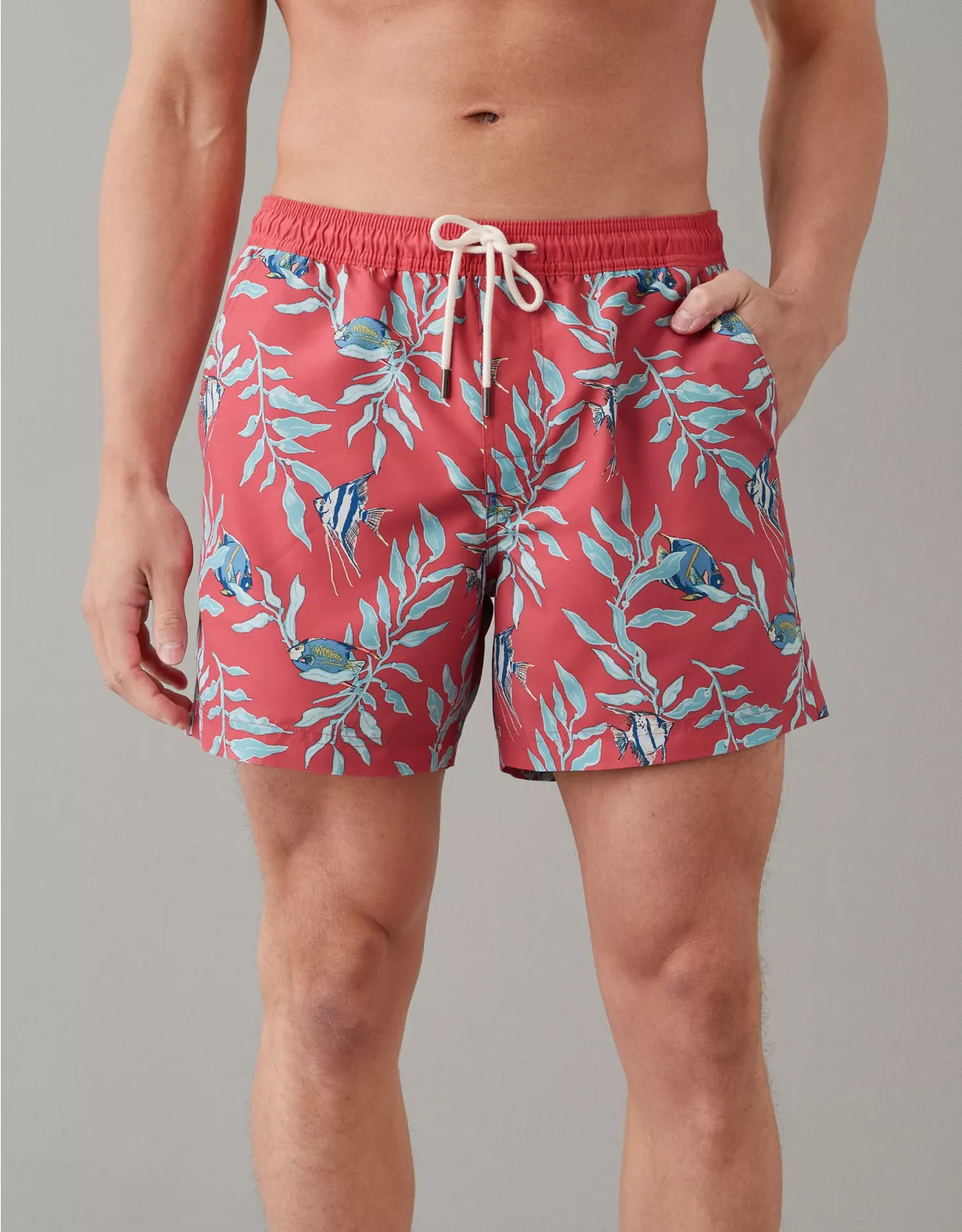 AE 5" Tropical Swim Trunk 1 AE 5" Tropical Swim Trunk
