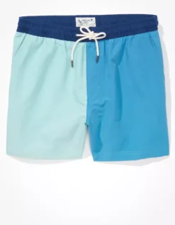 AE 5.5" Color-Block Swim Trunk 5 AE 5.5" Color-Block Swim Trunk -American Eagle Fashion 0133 7494 938 f