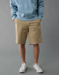 AE 12" Flex Khaki Short Khaki -American Eagle Fashion 0135 7924 212 d2