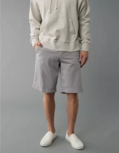 AE 12" Flex Khaki Short Light Gray