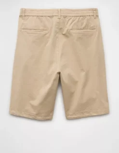 AE Flex Loose Pleated Pull-On Short Khaki -American Eagle Fashion 0135 7950 212 b
