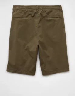 AE Flex Loose Pleated Pull-On Short Arbor Olive -American Eagle Fashion 0135 7950 312 b