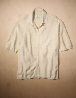 AE X Tru Kolors Sweater Polo Cream -American Eagle Fashion 0141 2165 106 f