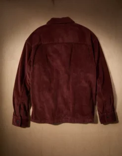 AE X Tru Kolors Corduroy Full-Zip Mechanic Jacket Burgundy -American Eagle Fashion 0151 3068 613 b