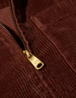 AE X Tru Kolors Corduroy Full-Zip Mechanic Jacket Burgundy -American Eagle Fashion 0151 3068 613 d1
