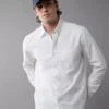 AE Everyday Classic Fit Oxford Button-Up Shirt White