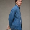 AE Everyday Denim Shirt Cerulean Blue