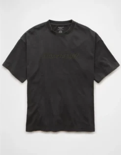 AE Haunted Forest Graphic T-Shirt Dusted Slate