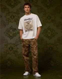 AE X Tru Kolors Manifest Your Mindset Graphic T-Shirt Air White