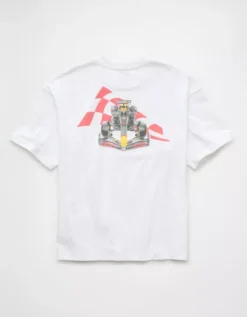 Oracle Red Bull Racing X AE Boxy Graphic T-Shirt White -American Eagle Fashion 0161 4301 100 b