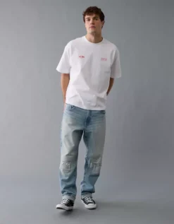 Oracle Red Bull Racing X AE Boxy Graphic T-Shirt White -American Eagle Fashion 0161 4301 100 os