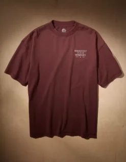 AE X Tru Kolors Manifest Your Mindset Graphic T-Shirt Burgundy -American Eagle Fashion 0161 4845 613 f