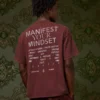 AE X Tru Kolors Manifest Your Mindset Graphic T-Shirt Burgundy