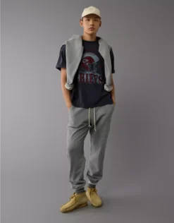 NFL Boxy Kansas City Chiefs Graphic T-Shirt Washed Black