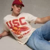 AE USC Trojans Graphic T-Shirt Cream