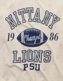 AE Boxy Penn State Nittany Lions Graphic T-Shirt Heather Fawn -American Eagle Fashion 0164 4727 122 d3