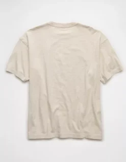 AE Boxy Notre Dame Fighting Irish Graphic T-Shirt Oatmeal Heather -American Eagle Fashion 0164 4727 864 b