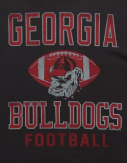 AE Boxy Georgia Bulldogs Graphic T-Shirt Black -American Eagle Fashion 0164 4728 001 d1