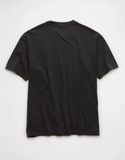 AE Boxy Oklahoma Sooners Graphic T-Shirt Onyx Black -American Eagle Fashion 0164 4728 016 b