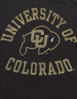 AE Boxy Colorado Buffaloes Graphic T-Shirt 6 Month Black -American Eagle Fashion 0164 4728 017 d1