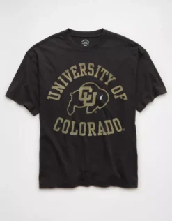 AE Boxy Colorado Buffaloes Graphic T-Shirt 6 Month Black -American Eagle Fashion 0164 4728 017 f