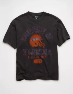 AE Boxy Florida Gators Graphic T-Shirt Destroyed Black -American Eagle Fashion 0164 4728 038 f