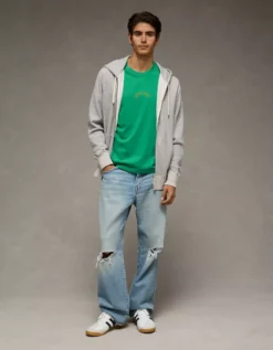 AE Boxy Notre Dame Fighting Irish Graphic T-Shirt Green -American Eagle Fashion 0164 4728 300 os