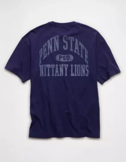 AE Boxy Penn State Nittany Lions Graphic T-Shirt Fleet Navy -American Eagle Fashion 0164 4728 453 b