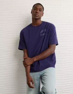 AE Boxy Penn State Nittany Lions Graphic T-Shirt Fleet Navy -American Eagle Fashion 0164 4728 453 d2