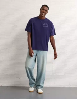 AE Boxy Penn State Nittany Lions Graphic T-Shirt Fleet Navy -American Eagle Fashion 0164 4728 453 os