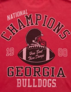 AE Boxy Georgia Bulldogs Graphic T-Shirt Red -American Eagle Fashion 0164 4728 600 d1