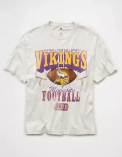 NFL Boxy Minnesota Vikings Graphic T-Shirt Storm Heather -American Eagle Fashion 0164 4729 011 f