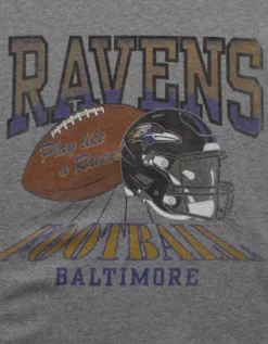 NFL Boxy Baltimore Ravens Graphic T-Shirt Charcoal Heather Gray -American Eagle Fashion 0164 4729 029 d1