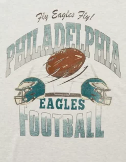 NFL Boxy Philadelphia Eagles Graphic T-Shirt Heather Frost -American Eagle Fashion 0164 4729 062 d1