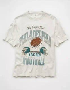 NFL Boxy Philadelphia Eagles Graphic T-Shirt Heather Frost -American Eagle Fashion 0164 4729 062 f