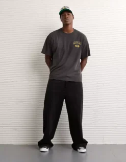 NFL Wisconsin Green Bay Packers Boxy Graphic T-Shirt Dark Shadow -American Eagle Fashion 0164 4730 004 os