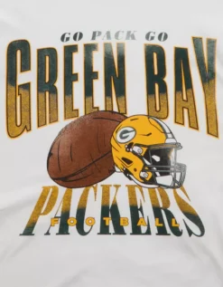 NFL Boxy Green Bay Packers Graphic T-Shirt White -American Eagle Fashion 0164 4731 100 d1