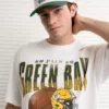 NFL Boxy Green Bay Packers Graphic T-Shirt White