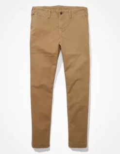 AE Flex Athletic Fit Lived-In Khaki Pant Toasted Almond -American Eagle Fashion 0177 4749 238 f