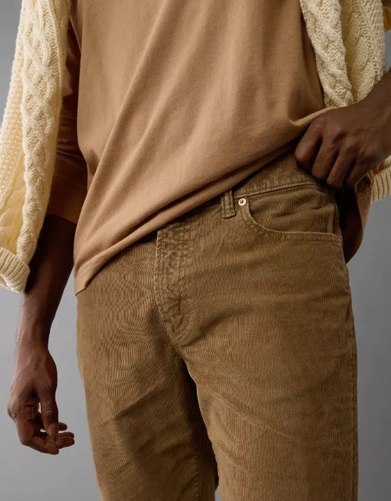 AE Flex Corduroy Athletic Fit Pant Medium Brown 6 AE Flex Corduroy Athletic Fit Pant Medium Brown - Image 6