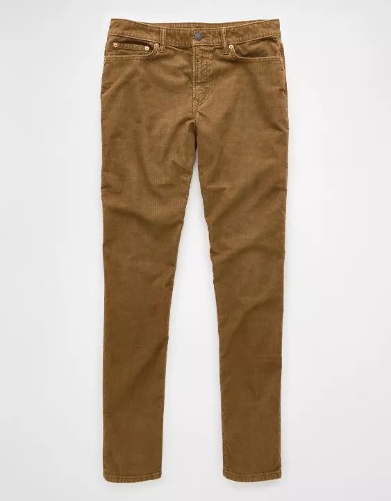 AE Flex Corduroy Athletic Fit Pant Medium Brown 3 AE Flex Corduroy Athletic Fit Pant Medium Brown - Image 3